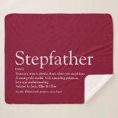 Stiefvader, stiefpapa definitie leuk modern Bourgo Sherpa Deken (Voorkant (horizontaal))