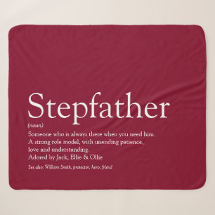 Stiefvader, Stiefpapa Definitie Leuk Modern Bourgo Sherpa Deken