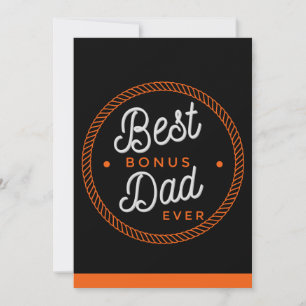 Stiefvader vaderdag kaarten Stiefpapa Typografie