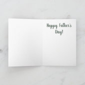 Stiefvader Vaderdag Stiefpapa Bladeren Kaart (Binnen)