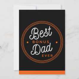 Stiefvader vaderdagkaarten Stiefpapa Typografie Bedankkaart