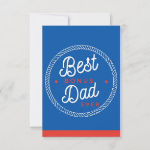 Stiefvader vadersdag kaarten blauw