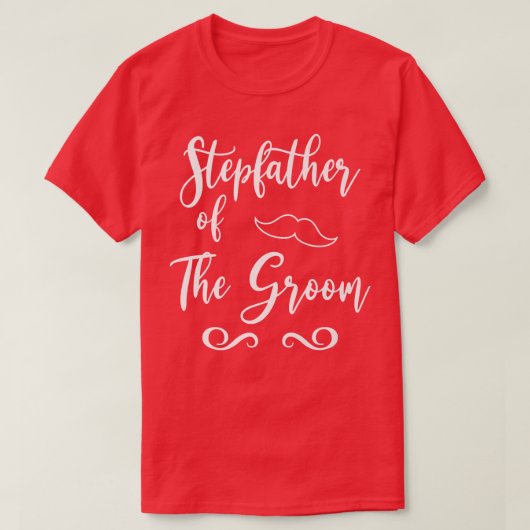 Stiefvader van Bruidegom & Bruid Huwelijk Matching T-shirt (Design voorkant)
