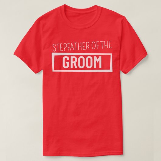Stiefvader van de Bruidegom Trouw Bruidsjonker Fee T-shirt (Design voorkant)