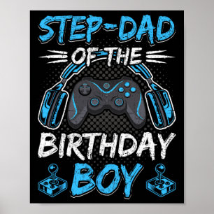 Stiefvader van de jarige Video Gamer Gaming 1 Poster