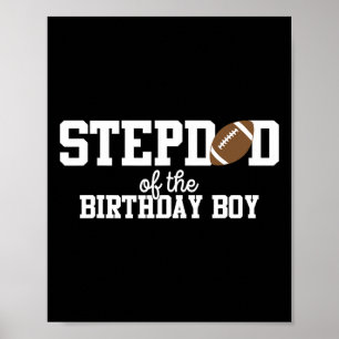 Stiefvader van de jarige voetbalfan Eerste B Poster