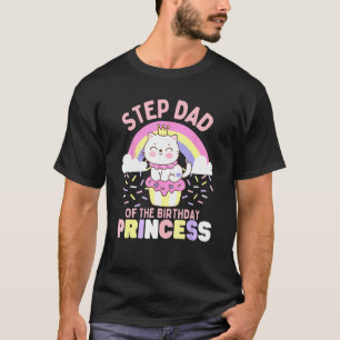 Stiefvader van de Verjaardagsprinses Mooie Kat op T-shirt