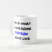 stiefzoon, geweldige koffiemok (Voorkant links)