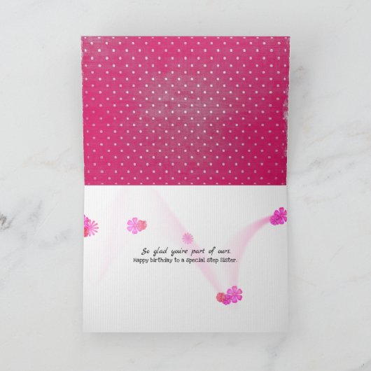 stiefzus polka dot kaart (Binnen)