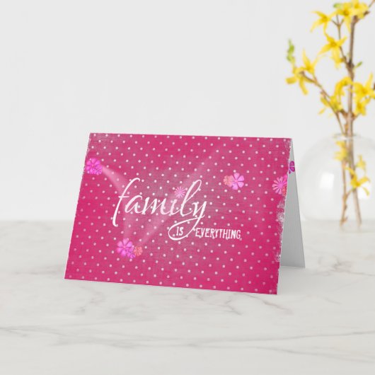 stiefzus polka dot kaart (Gele Bloem)