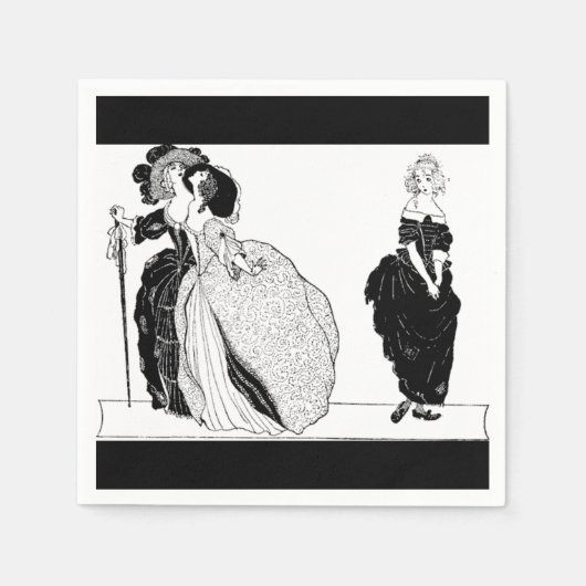 Stiefzusters & Vintage Cinderella Papieren Servett Servetten (Voorkant)