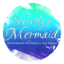 Stiekem een Zeemeermin - Sticker - Blauw