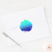Stiekem een Zeemeermin - Sticker - Blauw (Envelop)