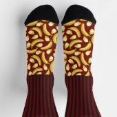 Stiekem Wilde strepen met bananen, op rood Sokken (Top)