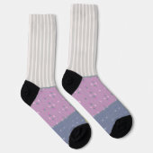 Stiekem Wilde strepen met vier appelvelden Sokken (Rechts)