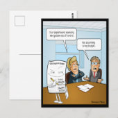 Stiekeme budget grappige ansichtkaart briefkaart (Voorkant / Achterkant)