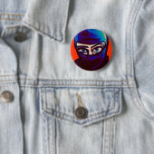 Stiekeme Ninja Speld Ronde Button 5,7 Cm (In situ)