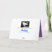 stiekeme rat, de kaart van de Verjaardag (Achterkant)