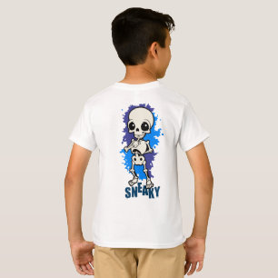 Stiekeme Skelet Kinderen Halloween T-Shirt Schat