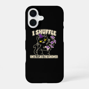 Stiekeme Zwarte Kat Tarotkaarten Grappige Heksenhu iPhone 16 Hoesje