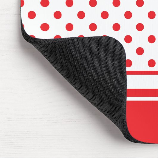 stiekrode stippen muismat (Hoek)