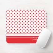 stiekrode stippen muismat (Met muis)