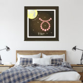 Stier 21. April bis 20. Mai Leinwand Canvas Afdruk (Insitu (Slaapkamer))