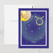 Stier 21. April bis 20. Mai Postkarte Briefkaart (Voorkant / Achterkant)