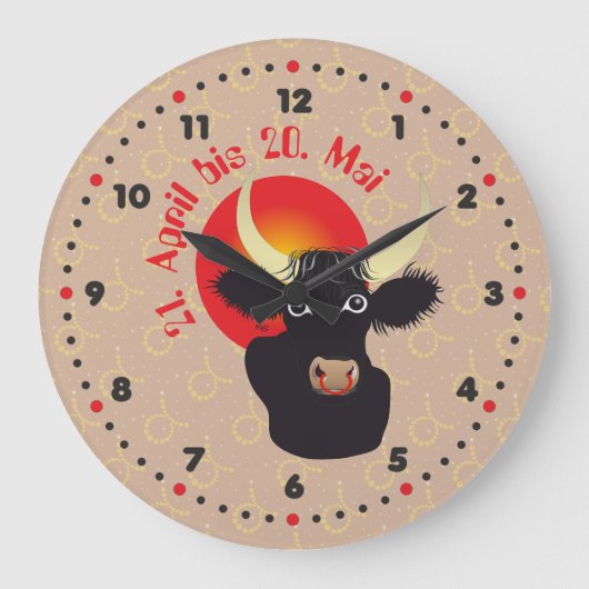 Stier 21. April bis 20. Mai Uhr Grote Klok (Voorkant)