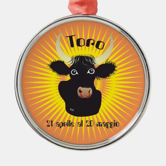 Stier 21 april tot 20 mei Ornament (Voorkant)