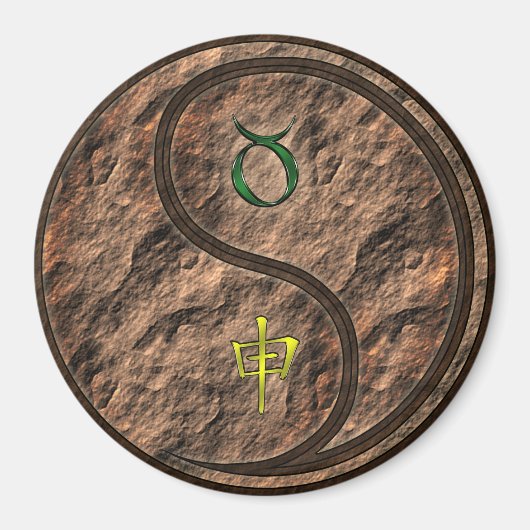 Stier & Aard Aap Magneet (Voorkant)