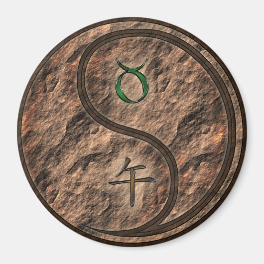 Stier & Aard Paard Magneet (Voorkant)