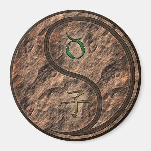 Stier & Aard Rat Magneet (Voorkant)