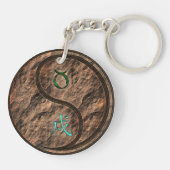 Stier & Aarde Hond Sleutelhanger (Achterkant)