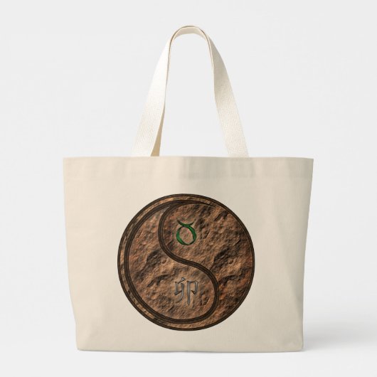 Stier & Aarde Konijn Grote Tote Bag (Achterkant)