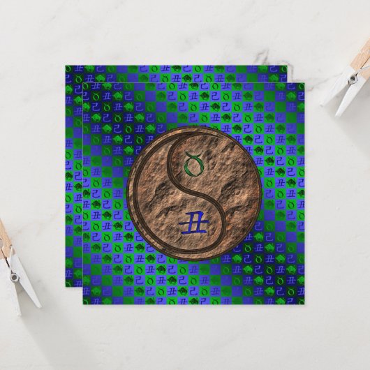 Stier & Aarde Os Kaart (Voorkant / Achterkant in situ)