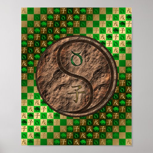 Stier & Aarde Rat Poster (Voorkant)