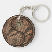 Stier & Aarde Rat Sleutelhanger (Achterkant)