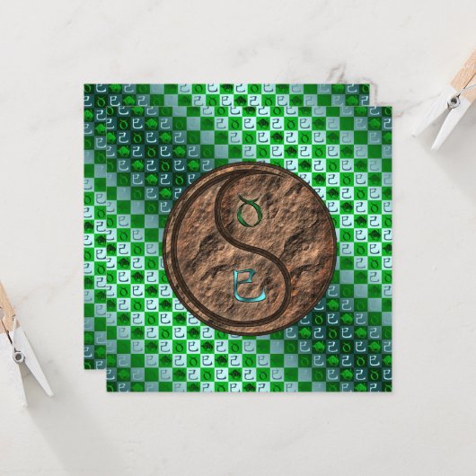 Stier & Aarde Slang Kaart (Voorkant / Achterkant in situ)