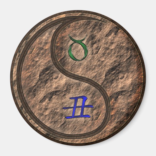 Stier & Aardse Os Magneet (Voorkant)