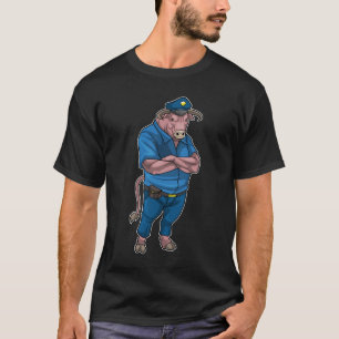 Stier agent Politie T-shirt