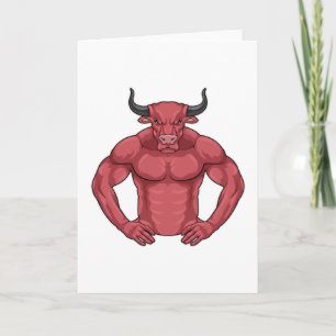Stier als bodybuilder extreem kaart