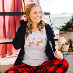 Stier Astrologie Retro Verjaardag Gift Zodiac Teke T-shirt