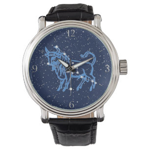 Stier Astrologisch Teken en Constellatie Horloge