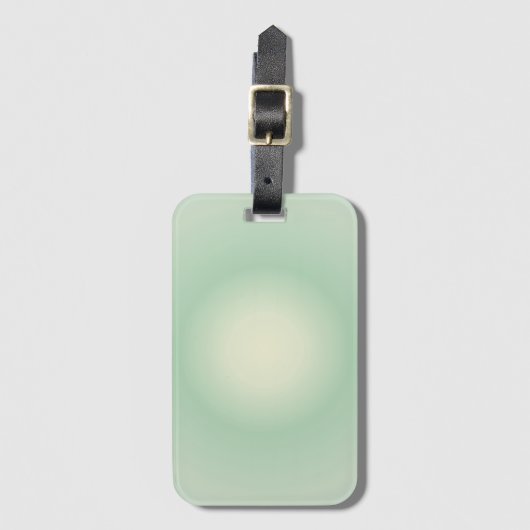 Stier Aura Gradient Zodiac, Groene Aura Gradient Bagagelabel (Voorkant (verticaal))