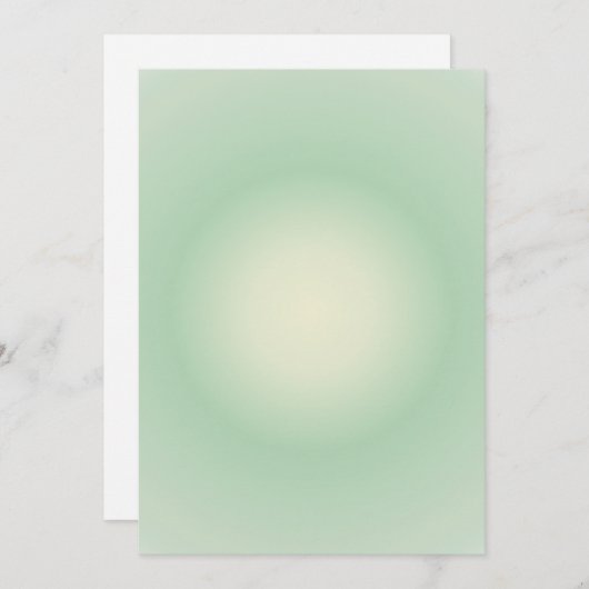 Stier Aura Gradient Zodiac, Groene Aura Gradient Feestdagenkaart (Voorkant / Achterkant)