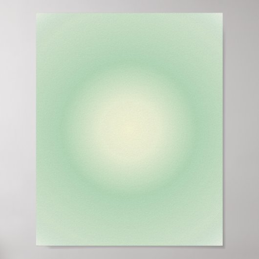 Stier Aura Gradient Zodiac, Groene Aura Gradient Poster (Voorkant)