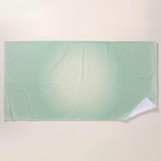 Stier Aura Gradient Zodiac, Groene Aura Gradient Strandlaken (Voorkant)
