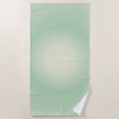 Stier Aura Gradient Zodiac, Groene Aura Gradient Strandlaken (Voorkant)