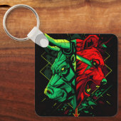 Stier Beer Duet Krachten Sleutelhanger (Voorkant)
